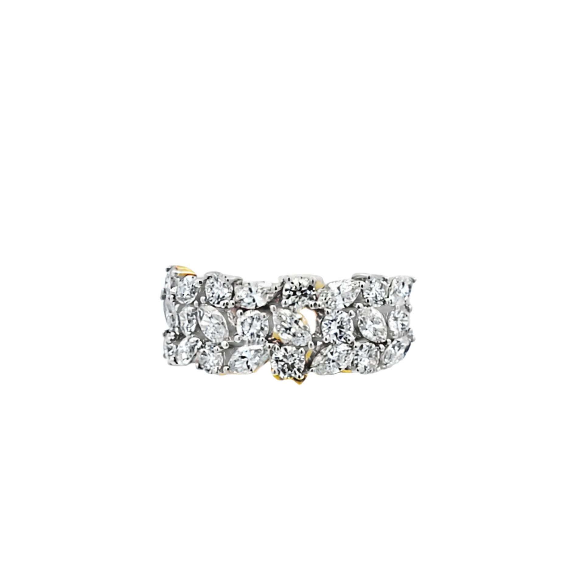 10K Diamond Ring with Marquise Stones Big Pointers!!