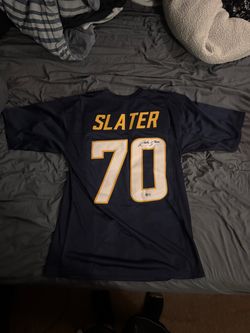 Rashawn Slater Los Angeles Chargers Navy Jersey - Auto Beckett