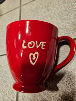 Starbucks Red Ceramic Love Mug