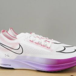 Nike ZoomX Streakfly Mens Shoes White Vivid Grape Running Sneakers NEW