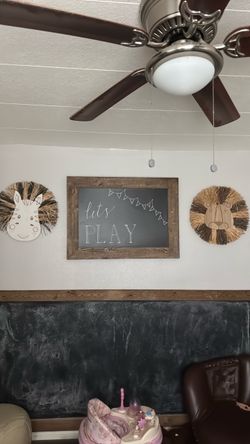 Rustic Wood Framed Chalkboard Sign
