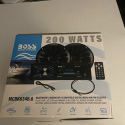 Boss 200 W Marina Radio With Bluetooth