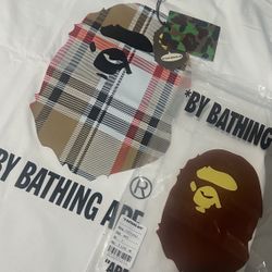White Burberry Bape Shirt