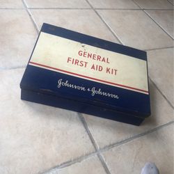 Johnson & Johnson Vintage First Aid Kit 