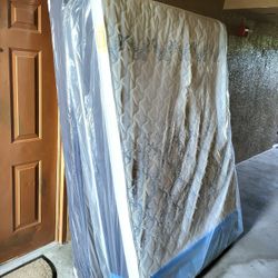 NEW QUEEN PILLOW TOP MATTRESS AND BOX SPRING -- Also Available In All Sizes.