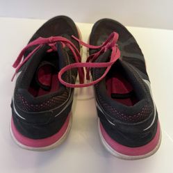 Nike Women's Flex 2014 Run Fitsole 642767-002 Black Pink Sneakers 9