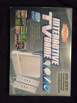 Wireless Interactive TV GAME CONSOLE NIB 48 games