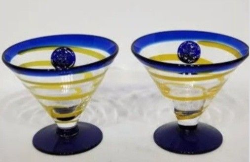 2 Pc Set Vintage Royal Caribbean Glasses