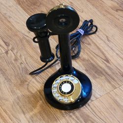Antique Vintage Brass Candle stick rotary phone. Condition, 
commensurates with age, please see the photos. 
