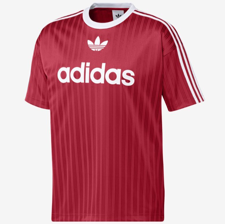 NEW Adidas Originals Adicolor Trefoil Poly Tee Shirt Men's Size L Red VTG Logo