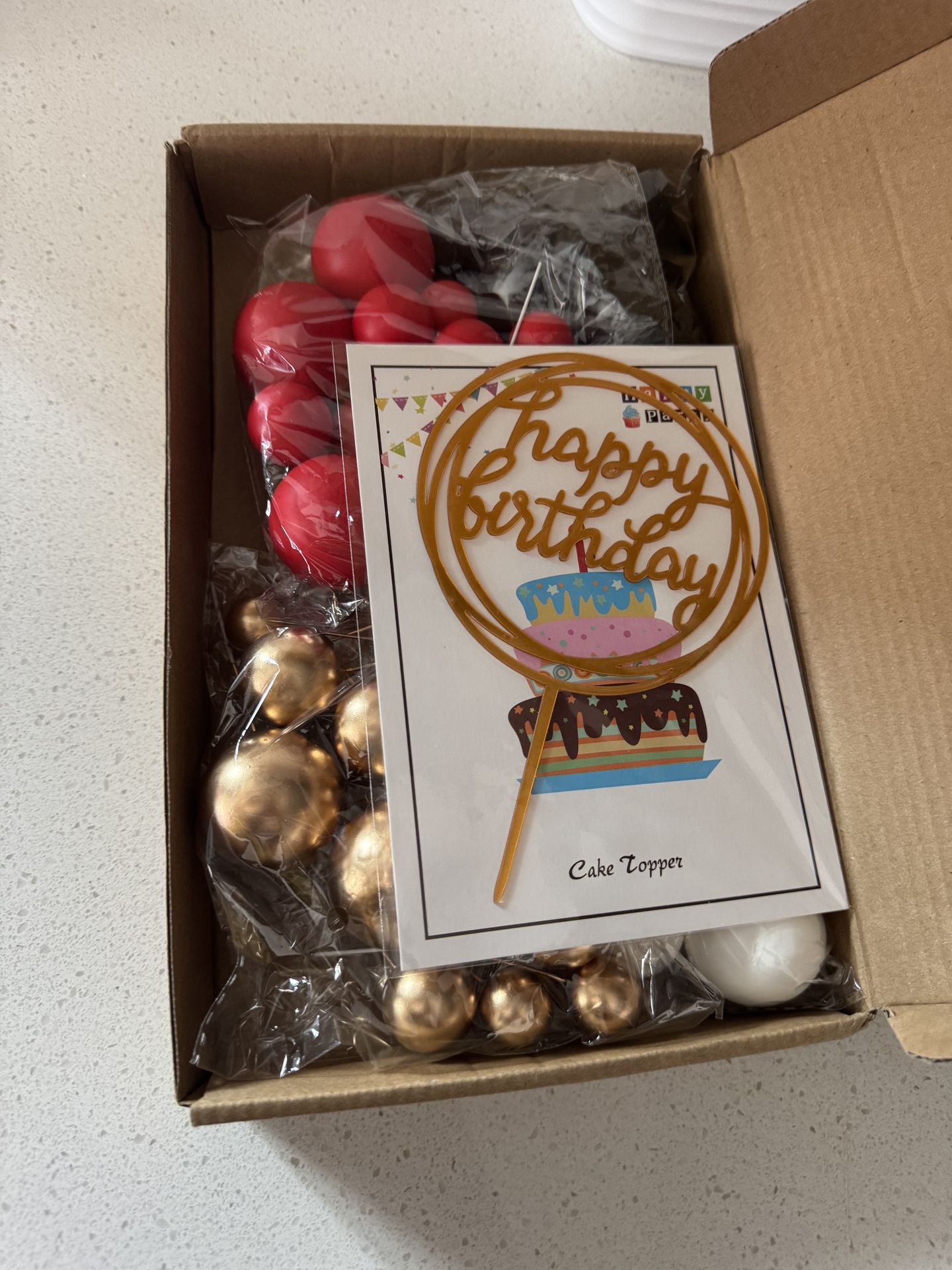 Happy birthday cake toppers