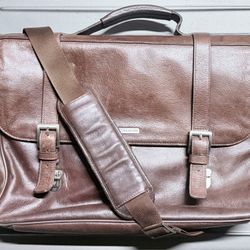 Johnson & Murphy Leather Messenger bag