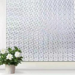 Window Privacy (35.4x78.7 inches) Film Static Cling Prism Window Decorative Sticker
Deep Embossed