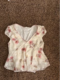 Cute Floral Crop Top
