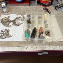 Vintage fishing hooks, vintage swivels parts for lures glass eyes