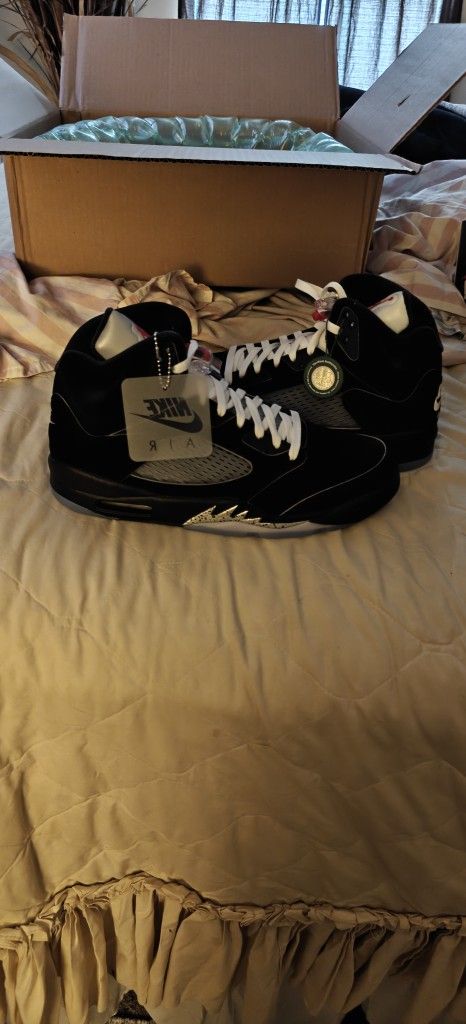Nike Air Jordan 5 "Black Metallic" Sz. 12M