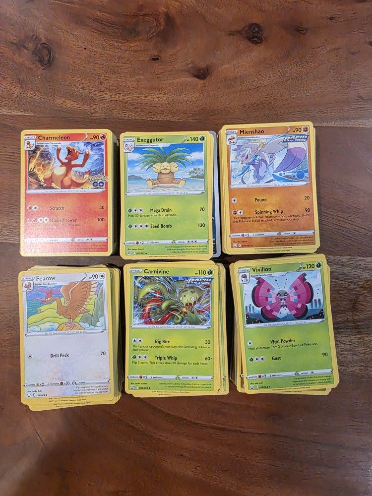 About 600 Bulk Pokémon Cards