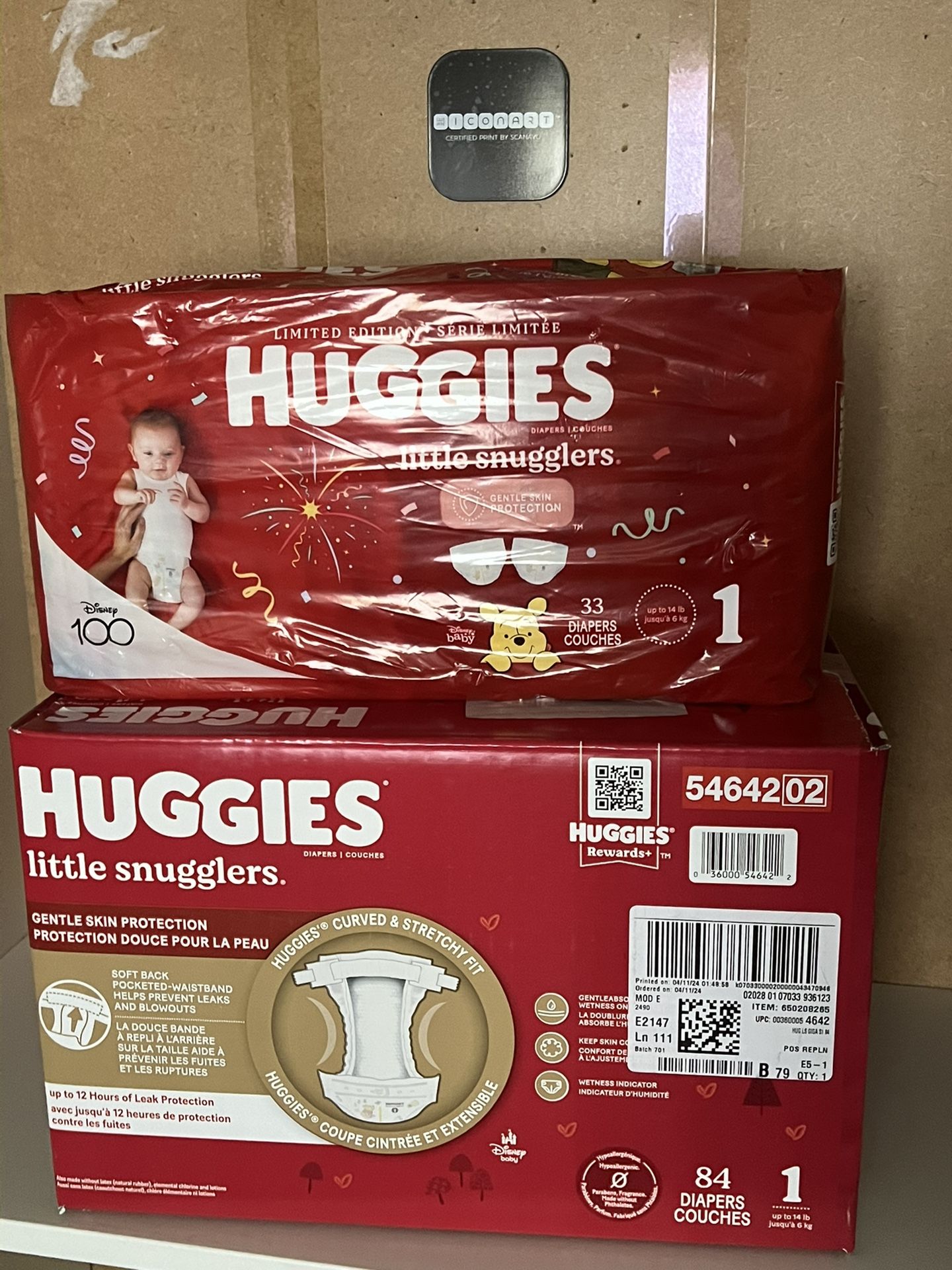 Huggies Size 1 Diapers 