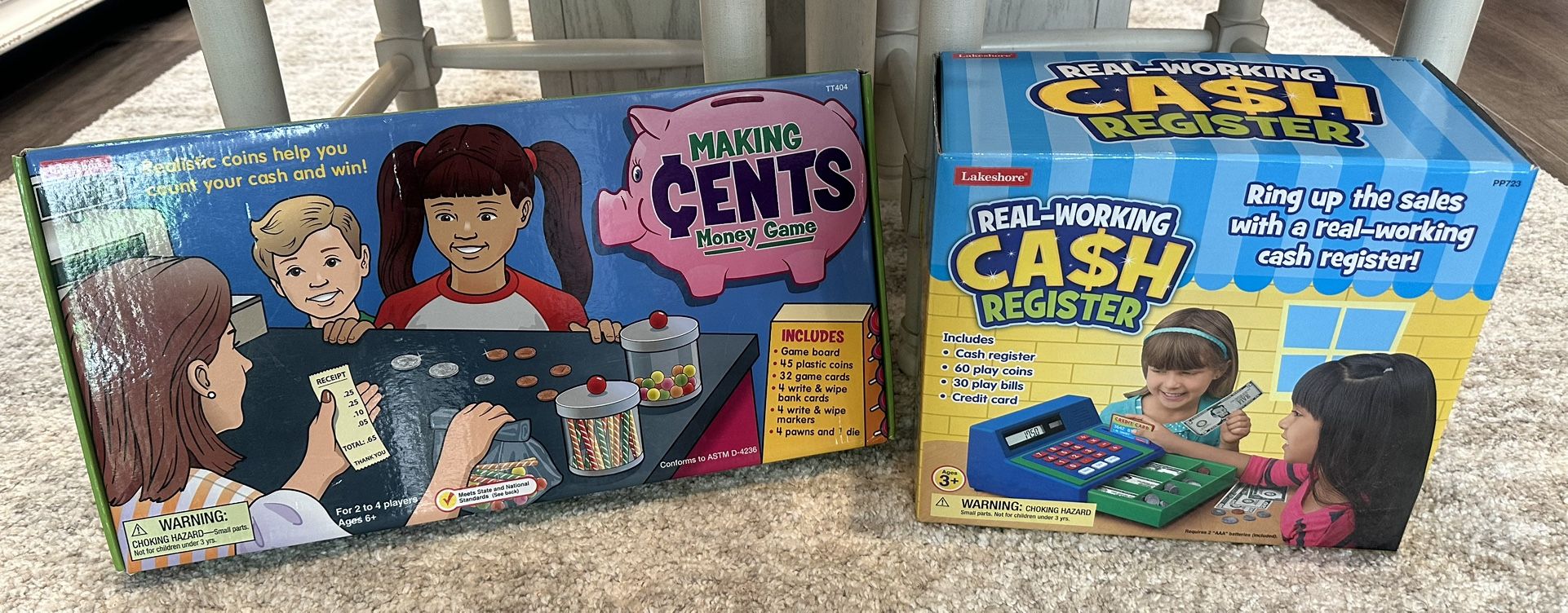 Lakeshore Learning Money Set – Real Working Cash Register + Making Cents Game Boardgame
