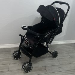 D Bebe Black Stroller  