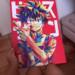 My Hero Academia Metal Poster