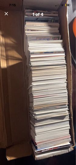 Box of Sports Trading Cards