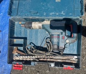 Bosch 13 Amp Corded 1-5/8 in. SDS-max Variable Speed Rotary Hammer Drill with Auxiliary Side Handle and Carrying Case