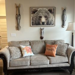 Two Couch Sofa Set Beige American Furniture 