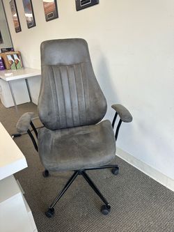 Grey office chair