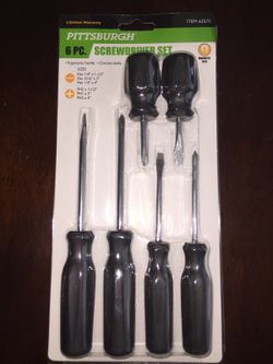 BRAND NEW~NEVER OPENED 6PC. SCREWDRIVER SET