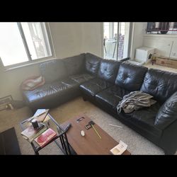 Leather Couch For FREE