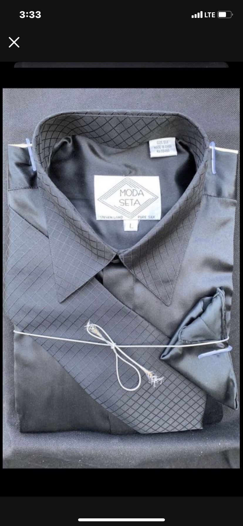 SALE MODA SETA 3 Pic Shirt (100% Pure Silk)