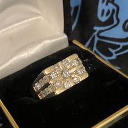Over 2 Carats Of H Color Diamonds, 21 Stones In 14kt Gold