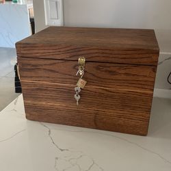Wood Card Box
