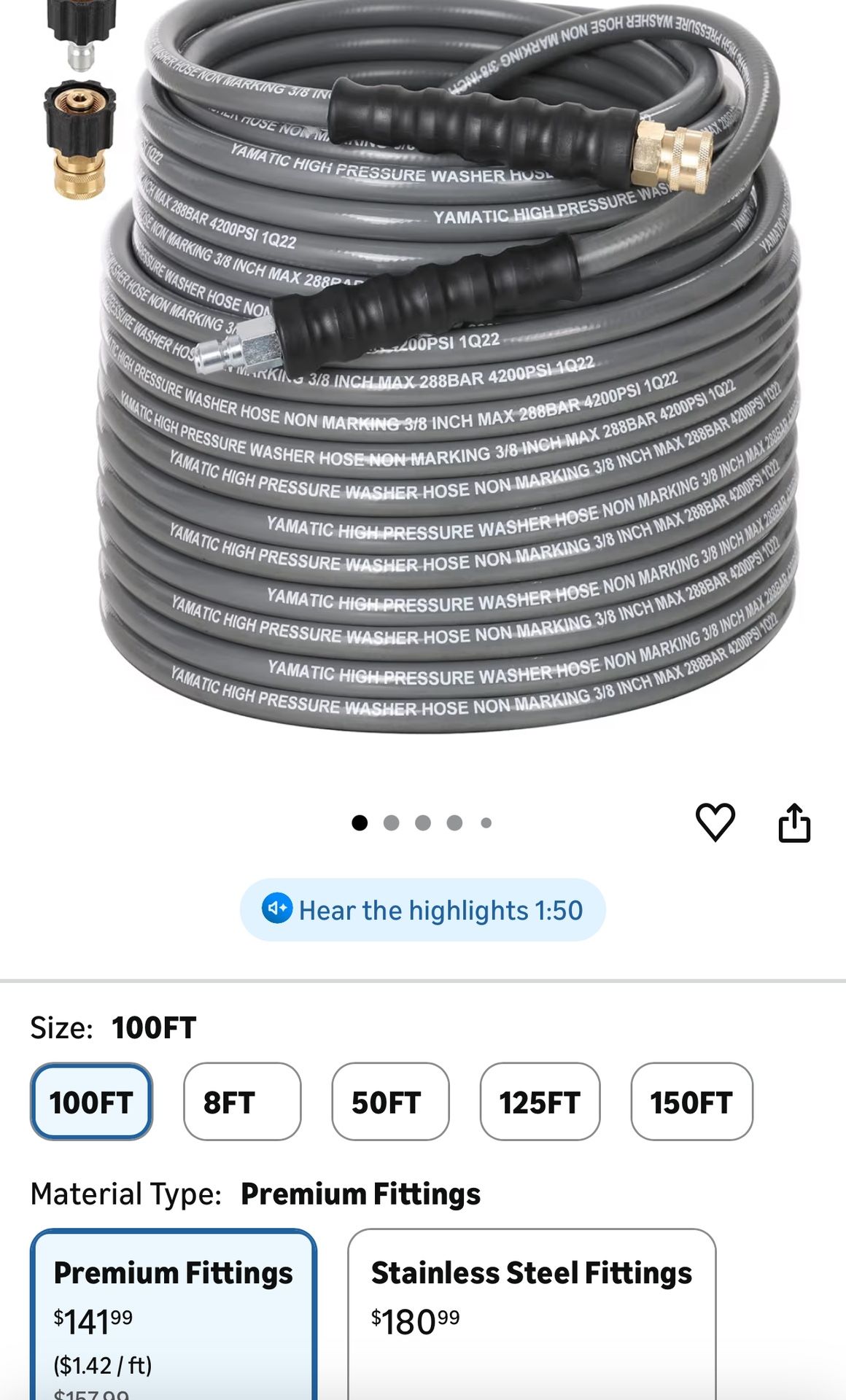 Pressure Washer Hose