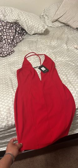 Red women’s dress