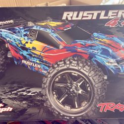 BRAND NEW Traxxas Rustler 4x4 VXL, 65+ MPH Brushless RC Truck