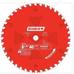 DIABLO 8-1/4in. x 40-Teeth Finishing Circular Saw Blade for Wood