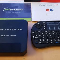 Epiphan Webcaster X2 - The Simplest Streaming Encoder for Facebook, YouTube, and More + Rii wireless Keyboard