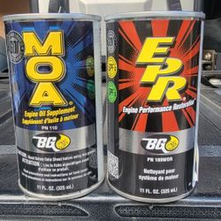 BG MOA Oil Additive And EPR Engine Cleaner