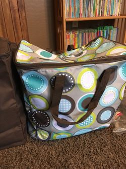 Thirty One 31 XXL Organizing Tote Set Hostess Exclusive Minty Chip