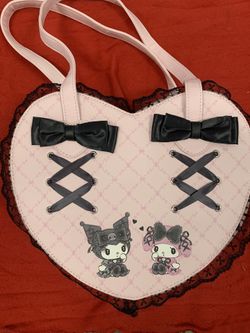 Her Universe My Melody X Kuromi Lolita Figural Heart Bag
