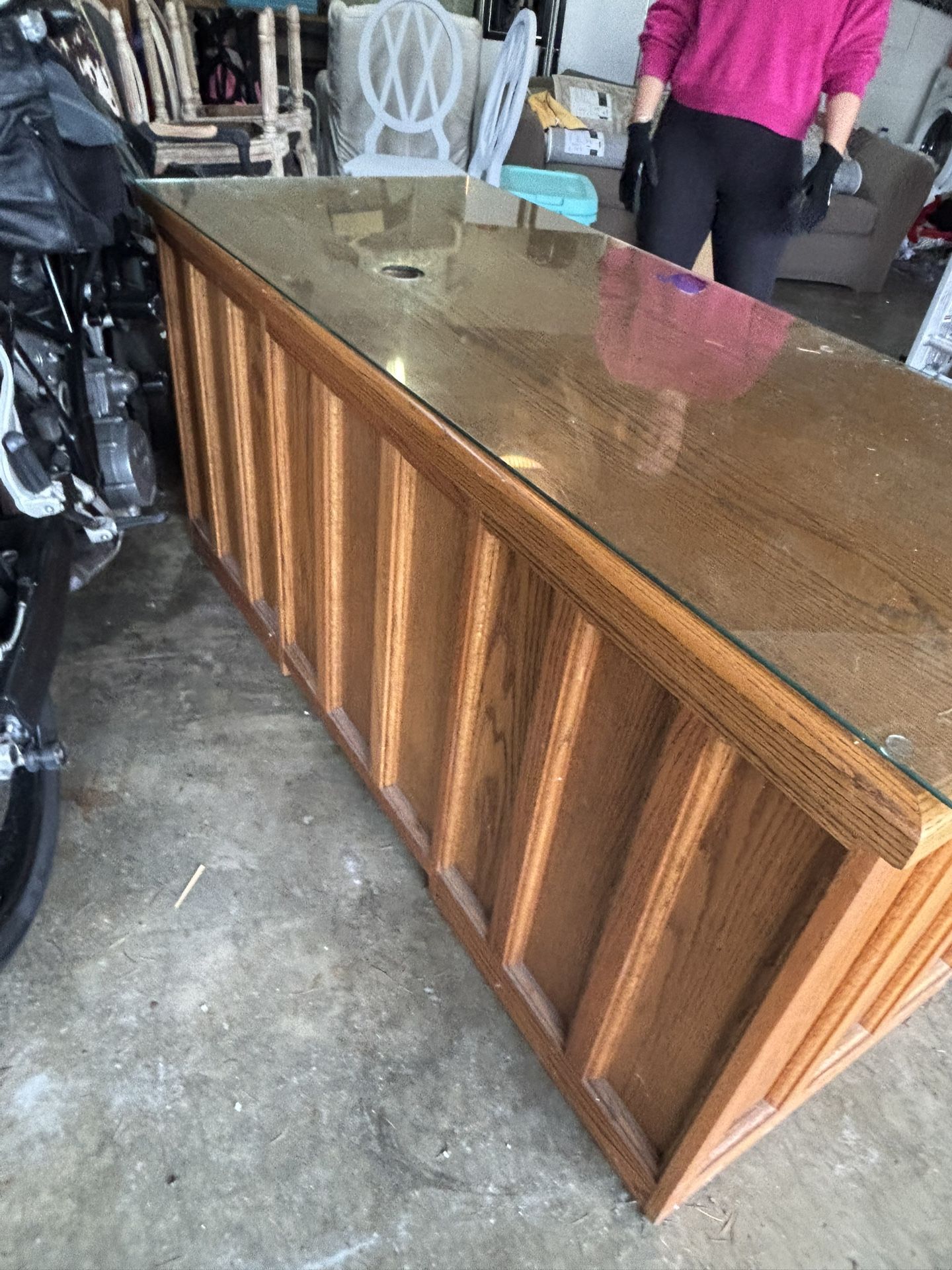 FREE Custom Oak Executive Desk
