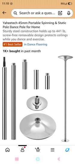 Yaheetech 45mm Spinning & Static Dance Pole