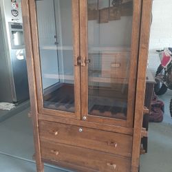 Locked liquor 2024 cabinet