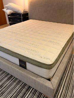 King size mattress pillow top 12”.   New mattress in a plastic sealed.    We offer same day delivery