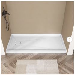 GSB7236L 72 in. x 36 in. Single Threshold Alcove Shower Pan Base with Left Drain