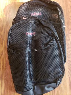 Black mesh backpacks NEW