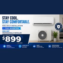 A/C Mini Split 12000 BTU 1 Ton, Wifi (With INSTALLATION)