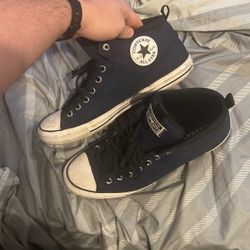 Navy Blue Converse Mid Top Men
